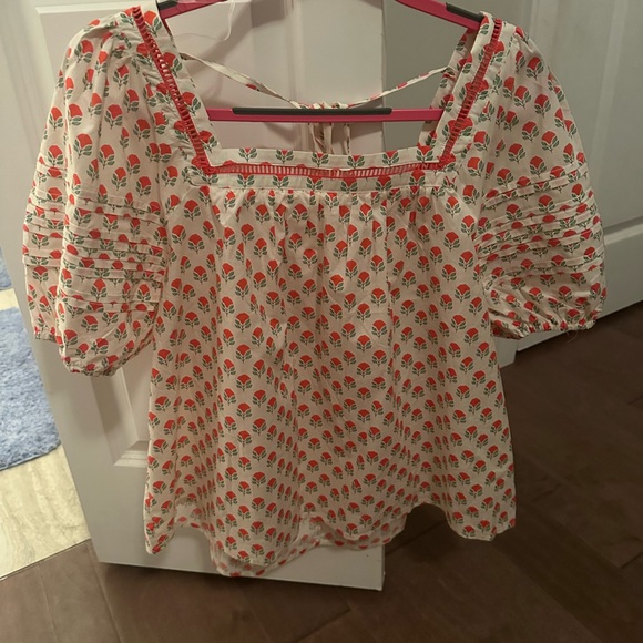 Floral Puff Sleeve Top - Picture 1 of 3